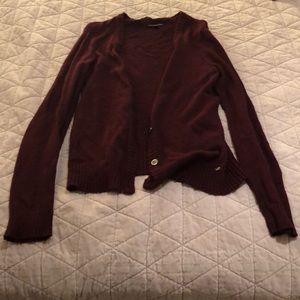 Maroon cardigan